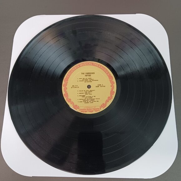 The Fabulous 50s 2 Record Set Vinyl VTG 1977 Columbia House DS 716 & DS 717 VG - Picture 9 of 14